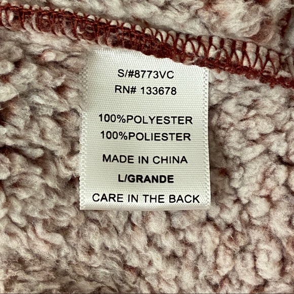 Love Tree Hooded Sherpa Sweater Vest With Pockets - Picture 6 of 8